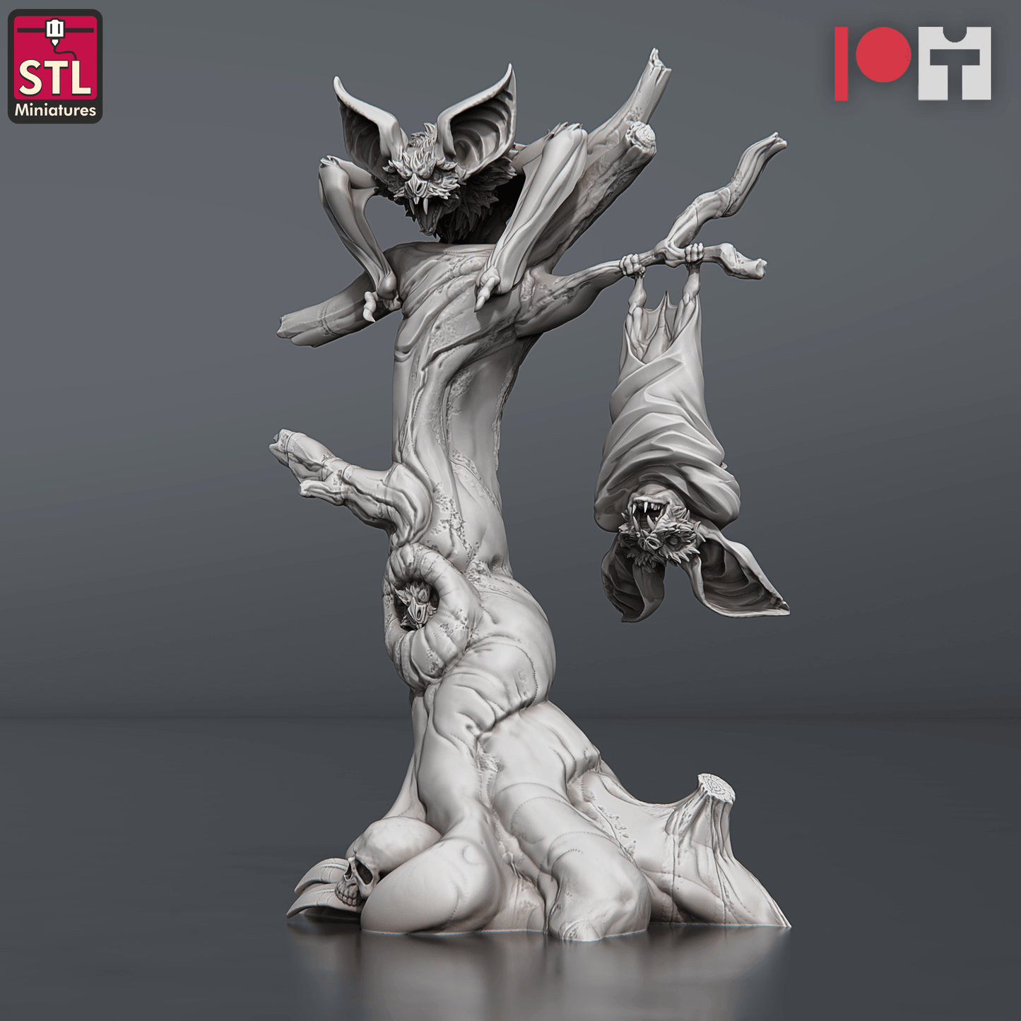 3D Printed STL Miniatures Blood Bats Set 28 - 32mm War Gaming D&D - 3D Printing Boss 