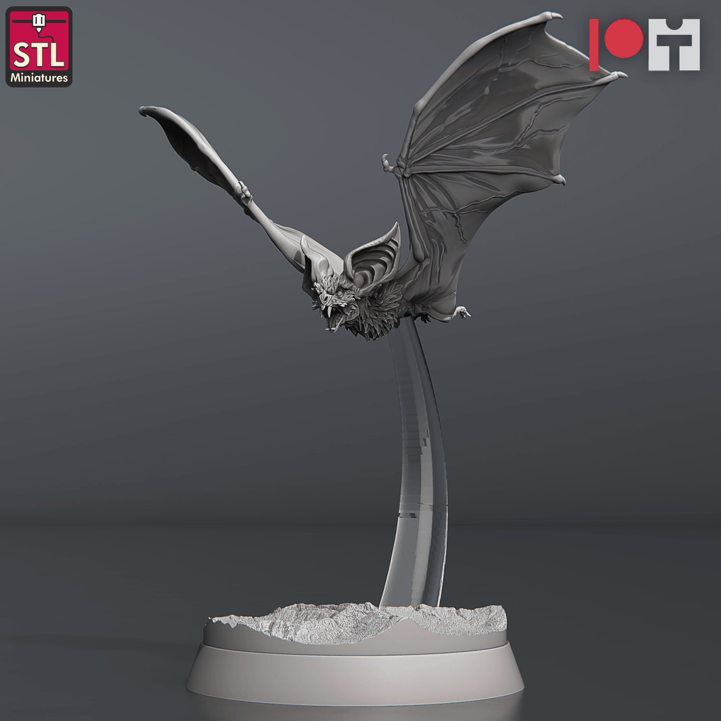 3D Printed STL Miniatures Blood Bats Set 28 - 32mm War Gaming D&D - 3D Printing Boss 