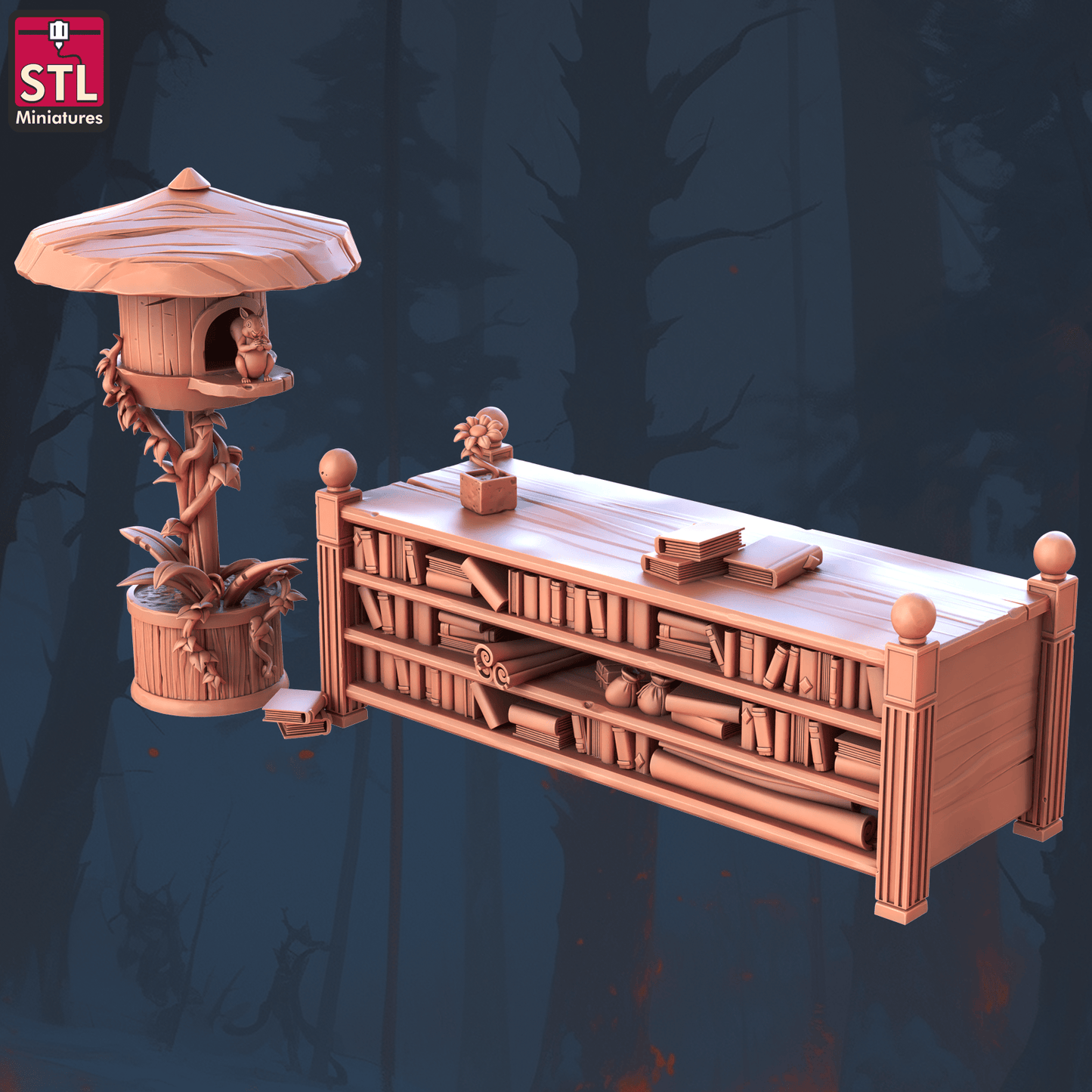 3D Printed STL Miniatures Books and Tomes Set 28 - 32mm War Gaming D&D - 3D Printing Boss 
