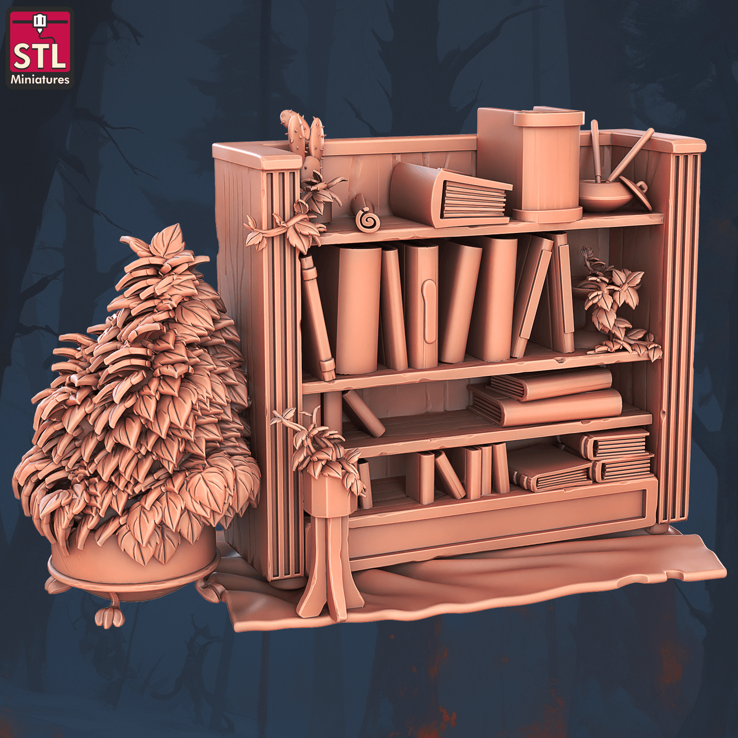 3D Printed STL Miniatures Books and Tomes Set 28 - 32mm War Gaming D&D - 3D Printing Boss 