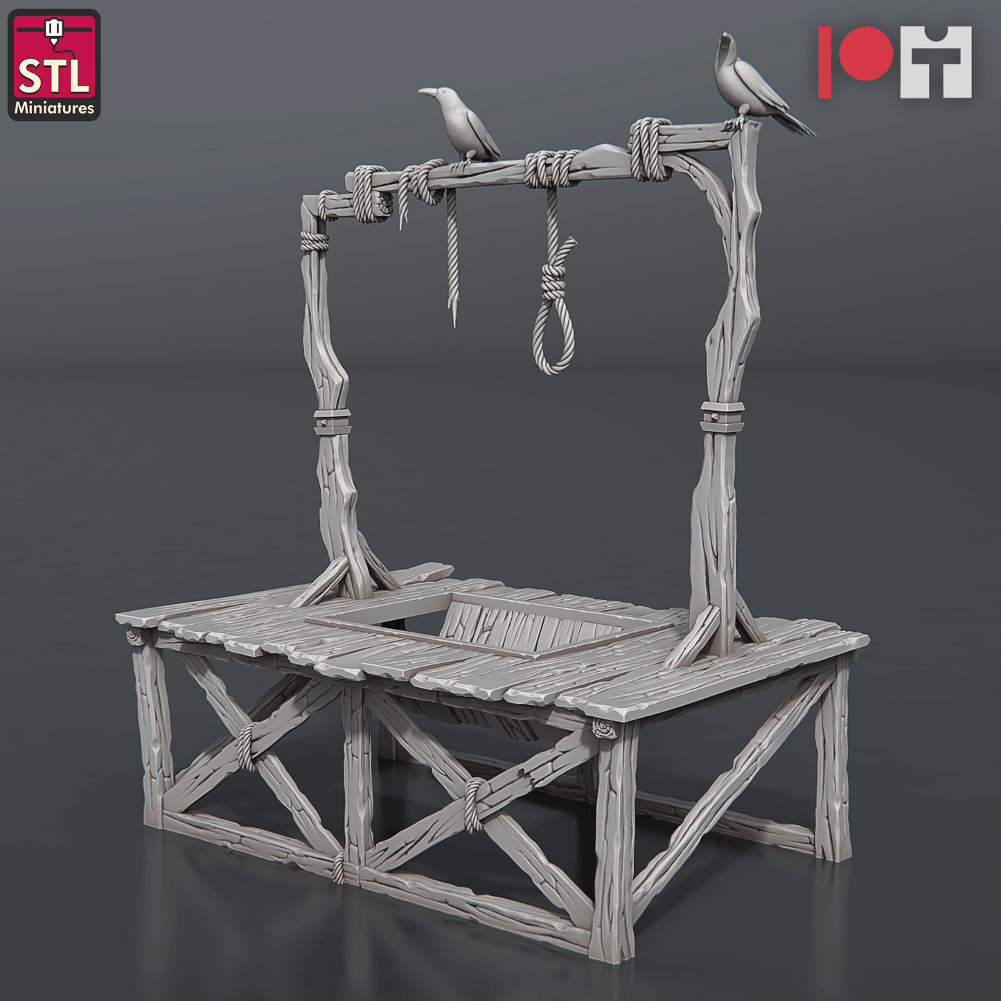 3D Printed STL Miniatures Bugbear Hangman 28 - 32mm War Gaming D&D - 3D Printing Boss 