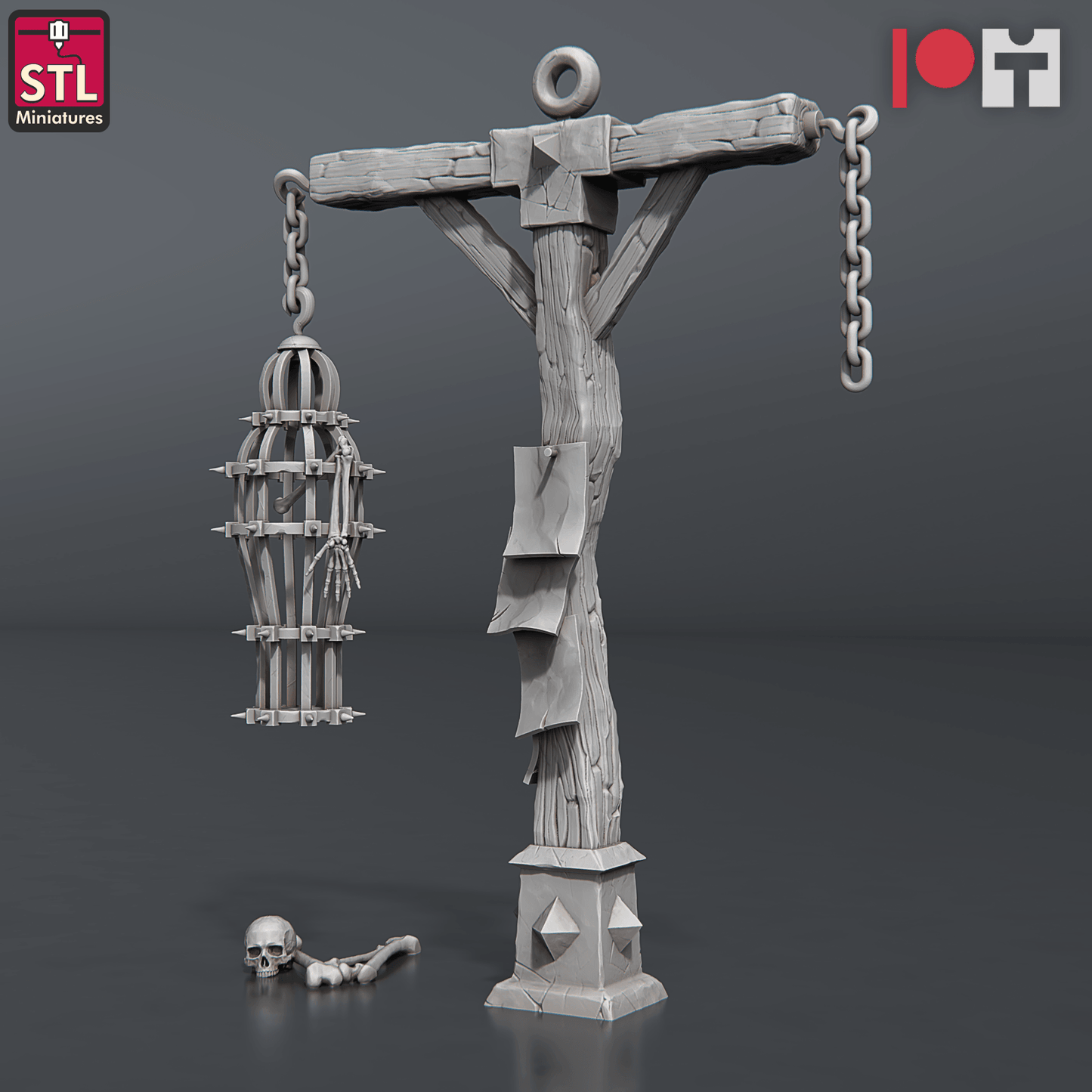 3D Printed STL Miniatures Bugbear Hangman 28 - 32mm War Gaming D&D - 3D Printing Boss 
