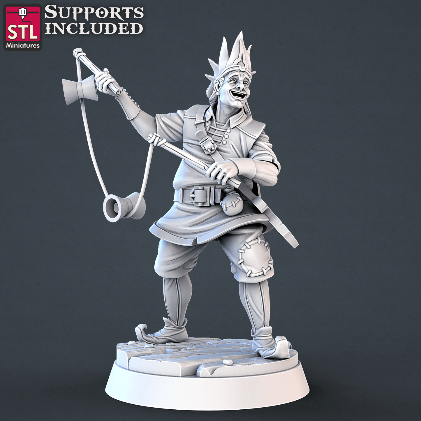 3D Printed STL Miniatures Carnival Vol 2 Set | 28 - 32mm War Gaming D&D - 3D Printing Boss 