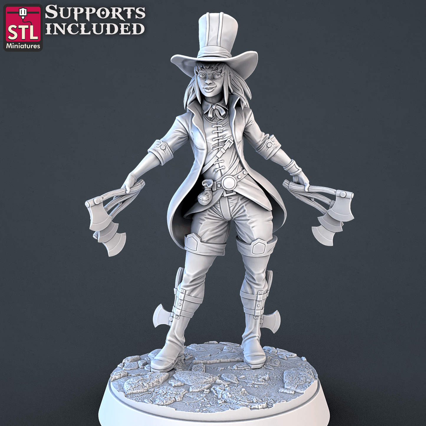 3D Printed STL Miniatures Carnival Vol 2 Set | 28 - 32mm War Gaming D&D - 3D Printing Boss 