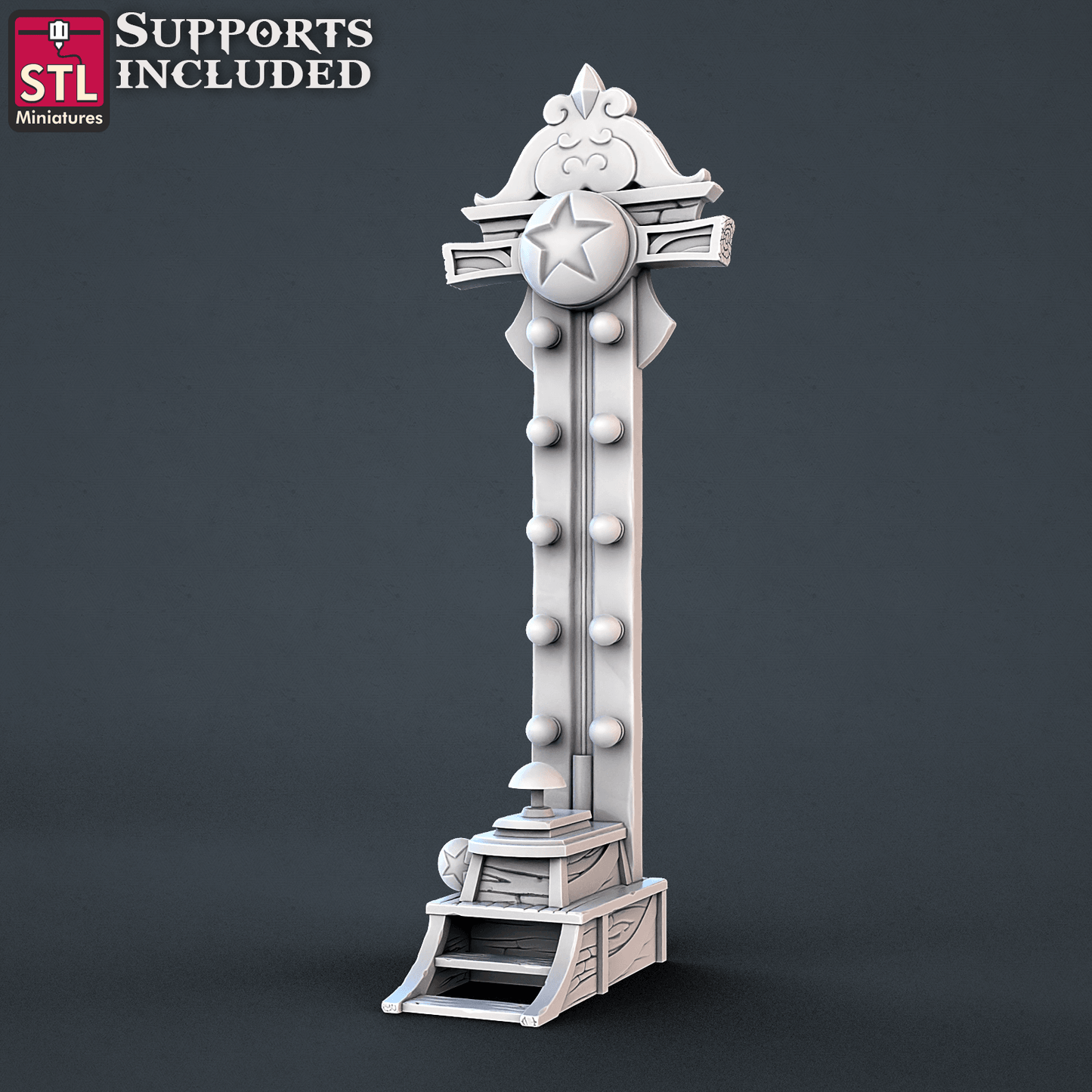 3D Printed STL Miniatures Carnival Vol 2 Set | 28 - 32mm War Gaming D&D - 3D Printing Boss 