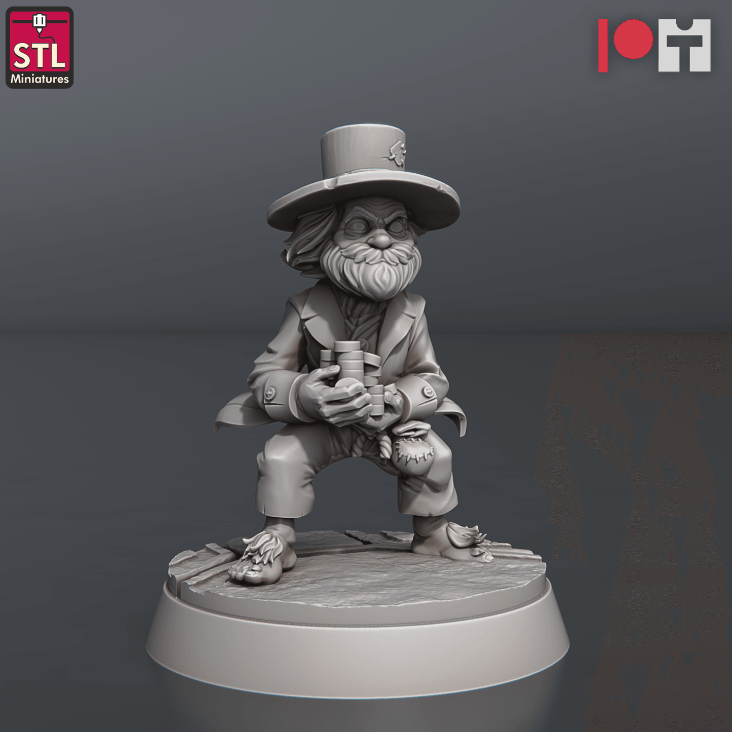 3D Printed STL Miniatures Casino 28 - 32mm War Gaming D&D - 3D Printing Boss 