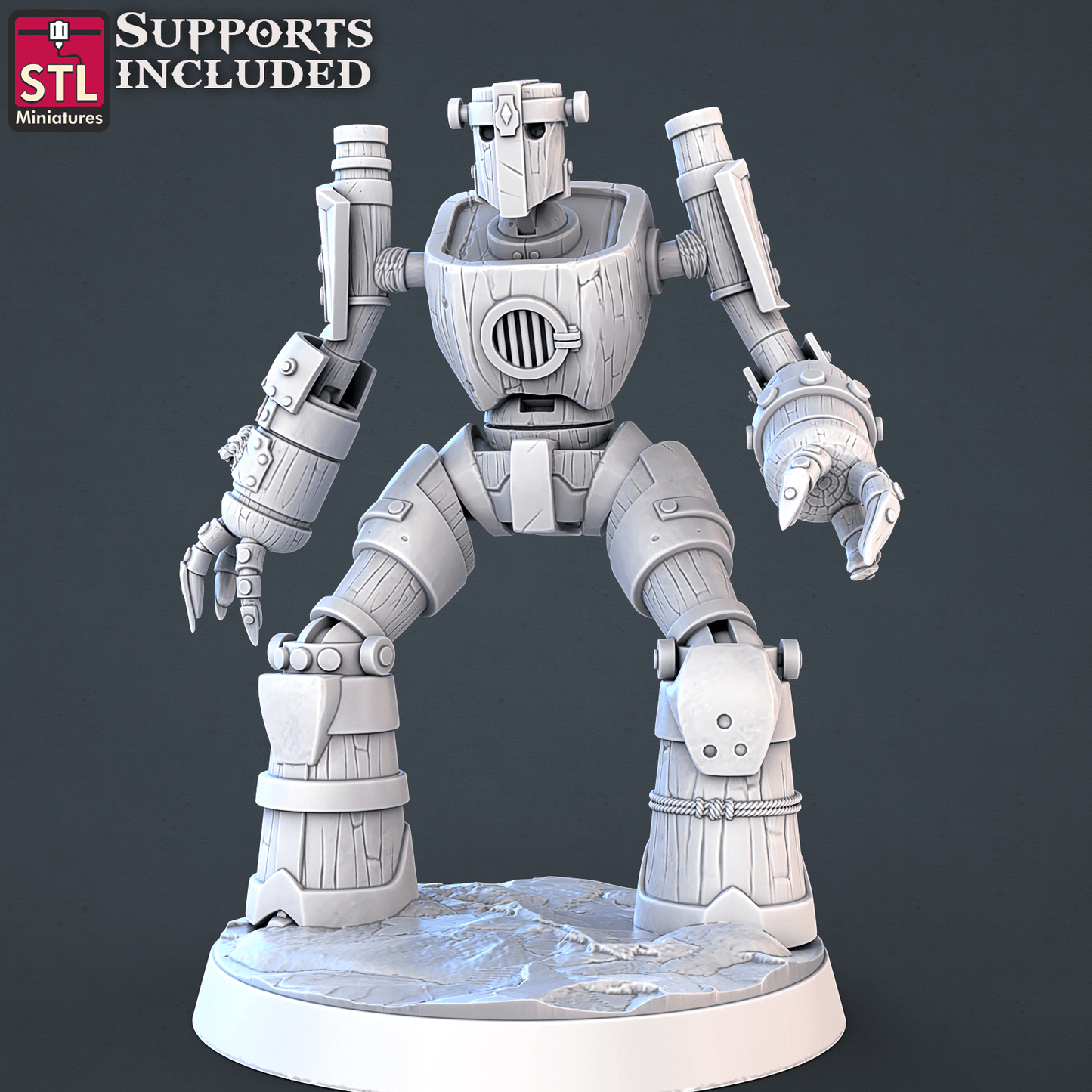 3D Printed STL Miniatures Constructor Set | 28 - 32mm War Gaming D&D - 3D Printing Boss 