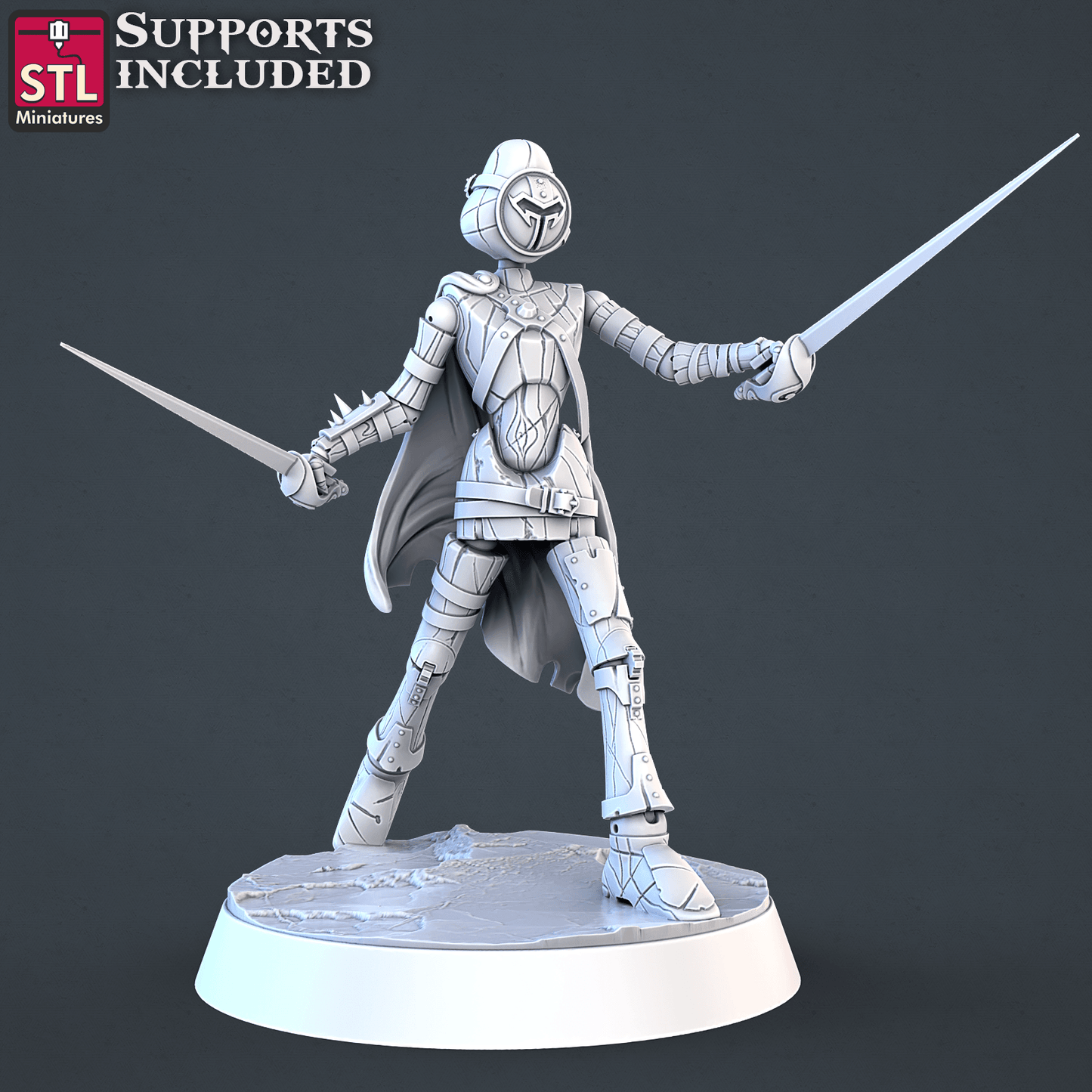3D Printed STL Miniatures Constructor Set | 28 - 32mm War Gaming D&D - 3D Printing Boss 