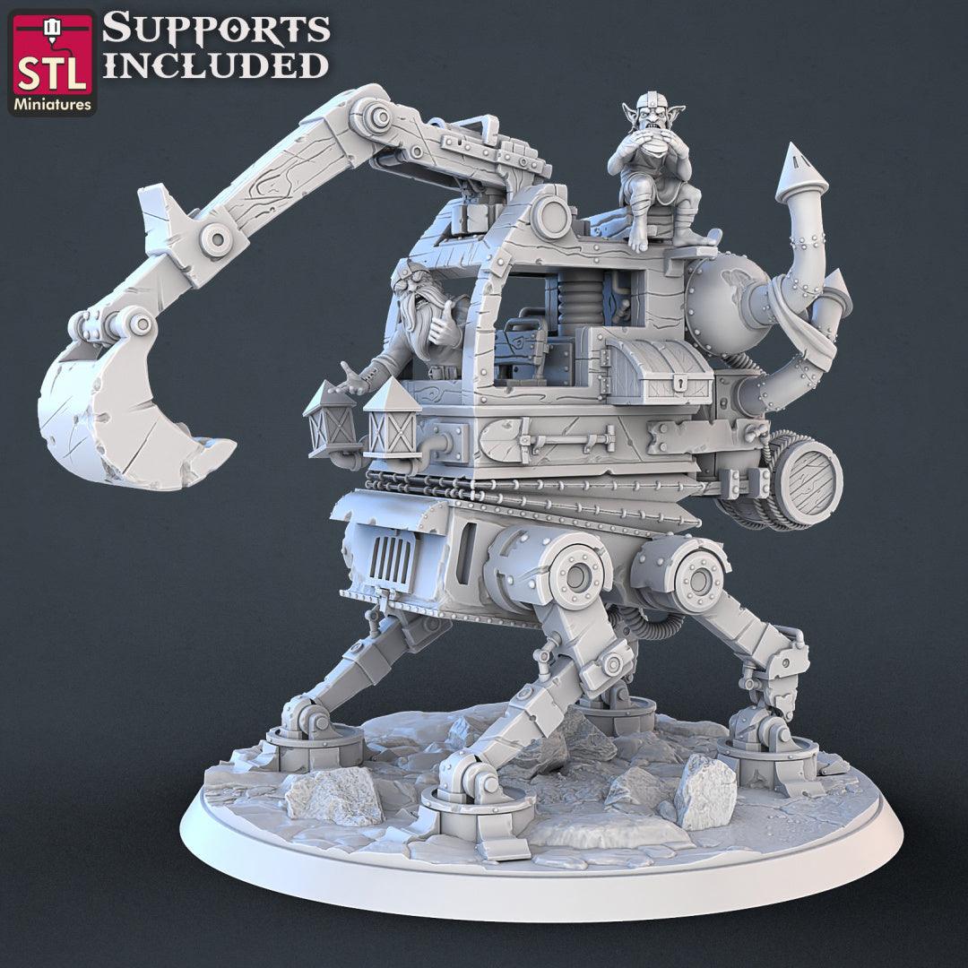 3D Printed STL Miniatures Constructors Set 28 - 32mm War Gaming D&D - 3D Printing Boss 