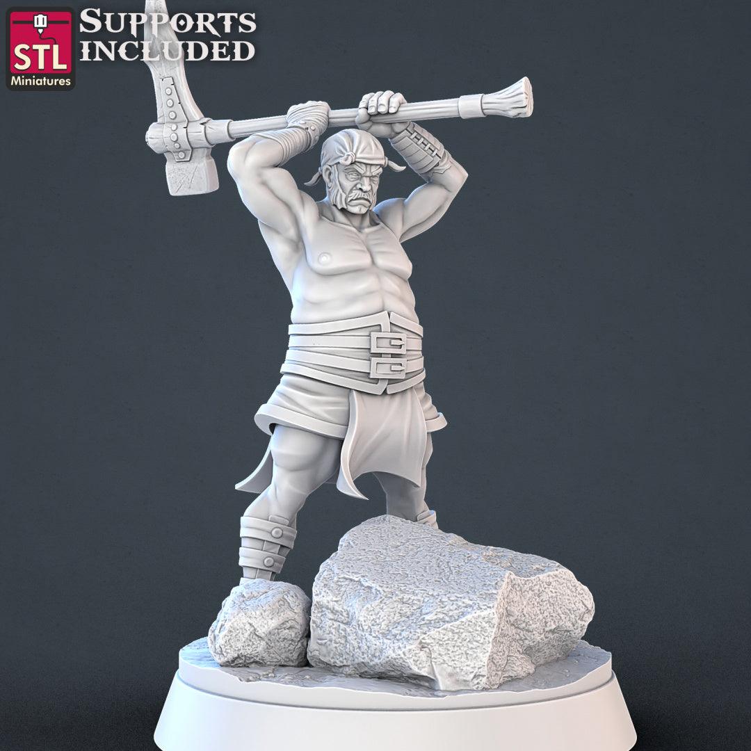 3D Printed STL Miniatures Constructors Set 28 - 32mm War Gaming D&D - 3D Printing Boss 