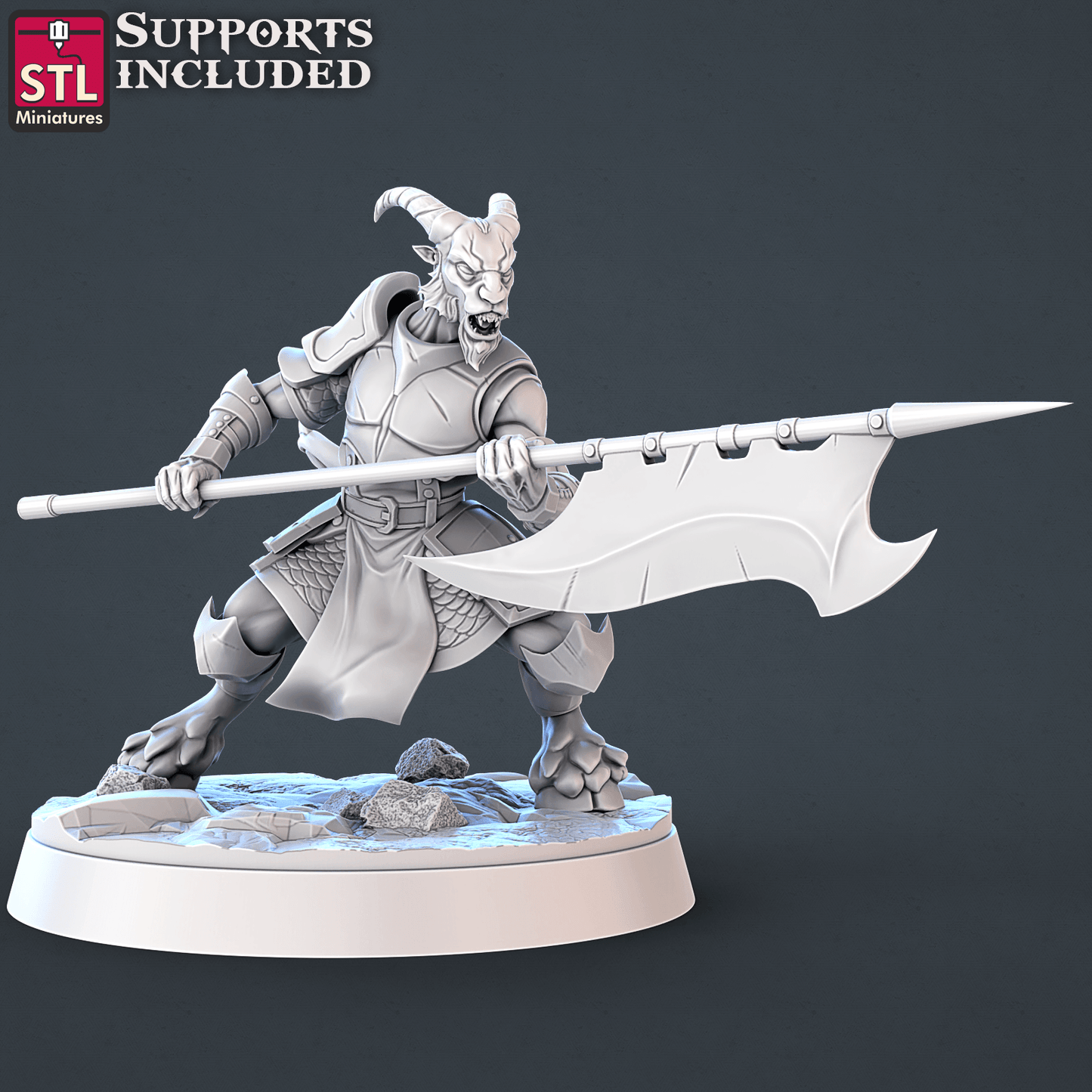 3D Printed STL Miniatures Demons Set | 28 - 32mm War Gaming D&D - 3D Printing Boss 