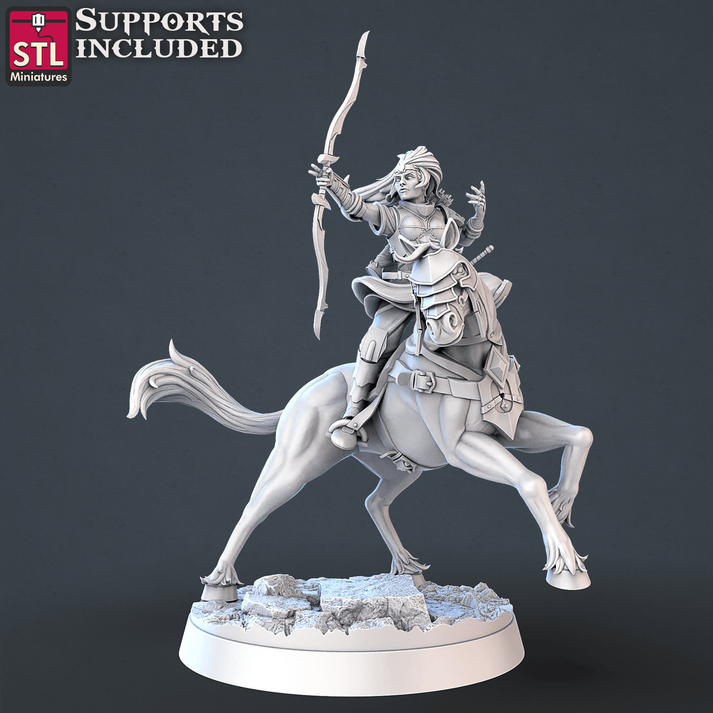 3D Printed STL Miniatures Dragon Hunters Set | 28 - 32mm War Gaming D&D - 3D Printing Boss 