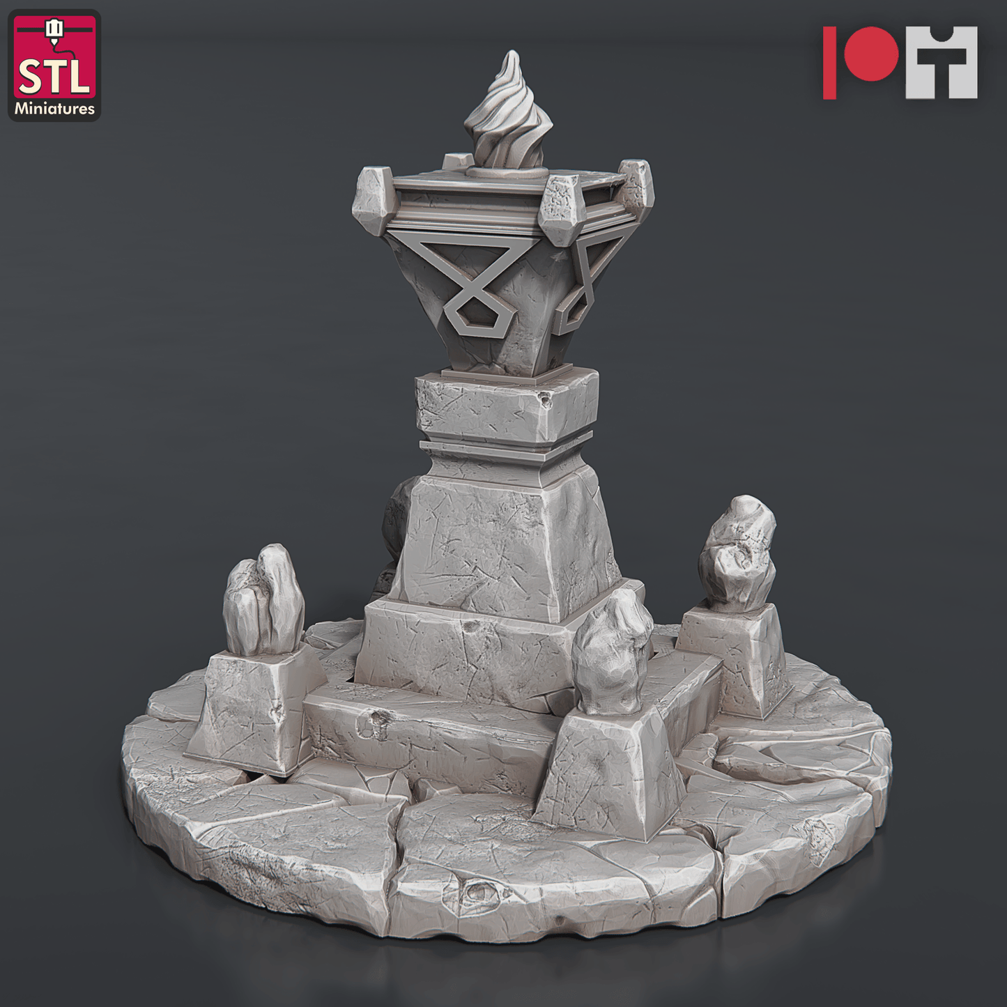 3D Printed STL Miniatures Dwarven Camp Set 28 - 32mm War Gaming D&D - 3D Printing Boss 