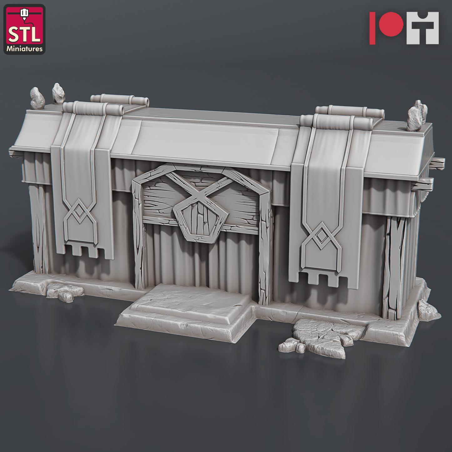 3D Printed STL Miniatures Dwarven Camp Set 28 - 32mm War Gaming D&D - 3D Printing Boss 