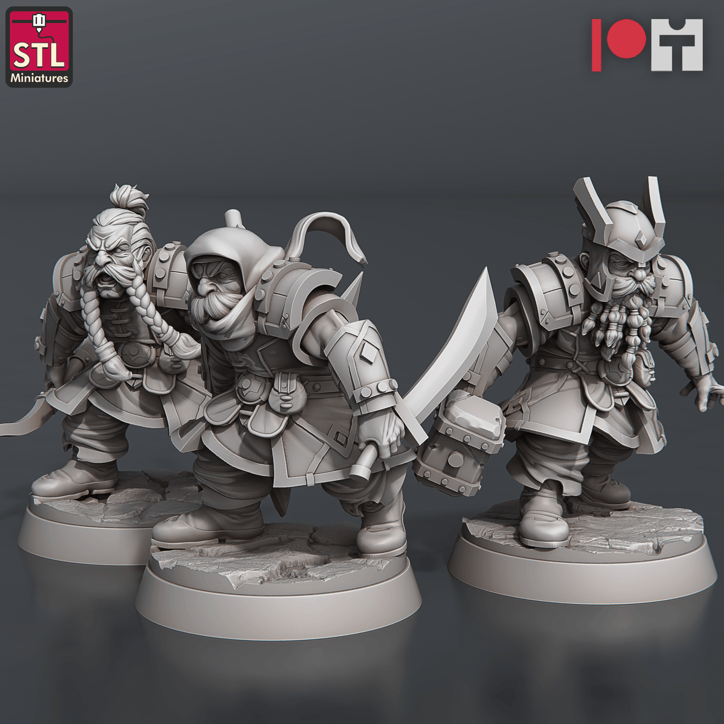 3D Printed STL Miniatures Dwarven Camp Set 28 - 32mm War Gaming D&D - 3D Printing Boss 