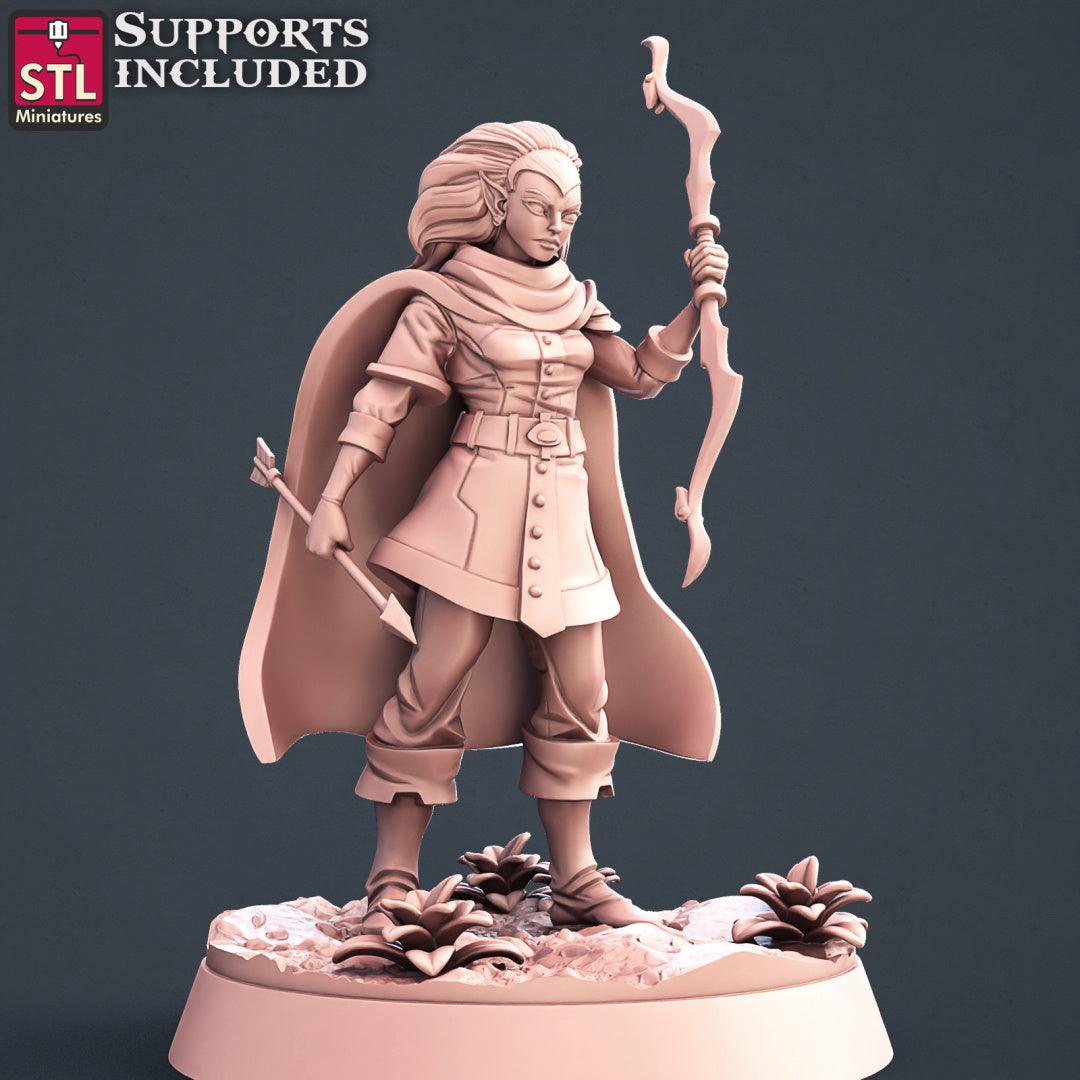 3D Printed STL Miniatures Elf Archers Set 28 - 32mm War Gaming D&D - 3D Printing Boss 