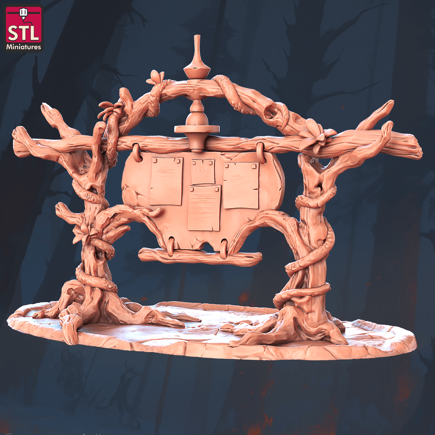 3D Printed STL Miniatures Elf Camp Set 28 - 32mm War Gaming D&D - 3D Printing Boss 