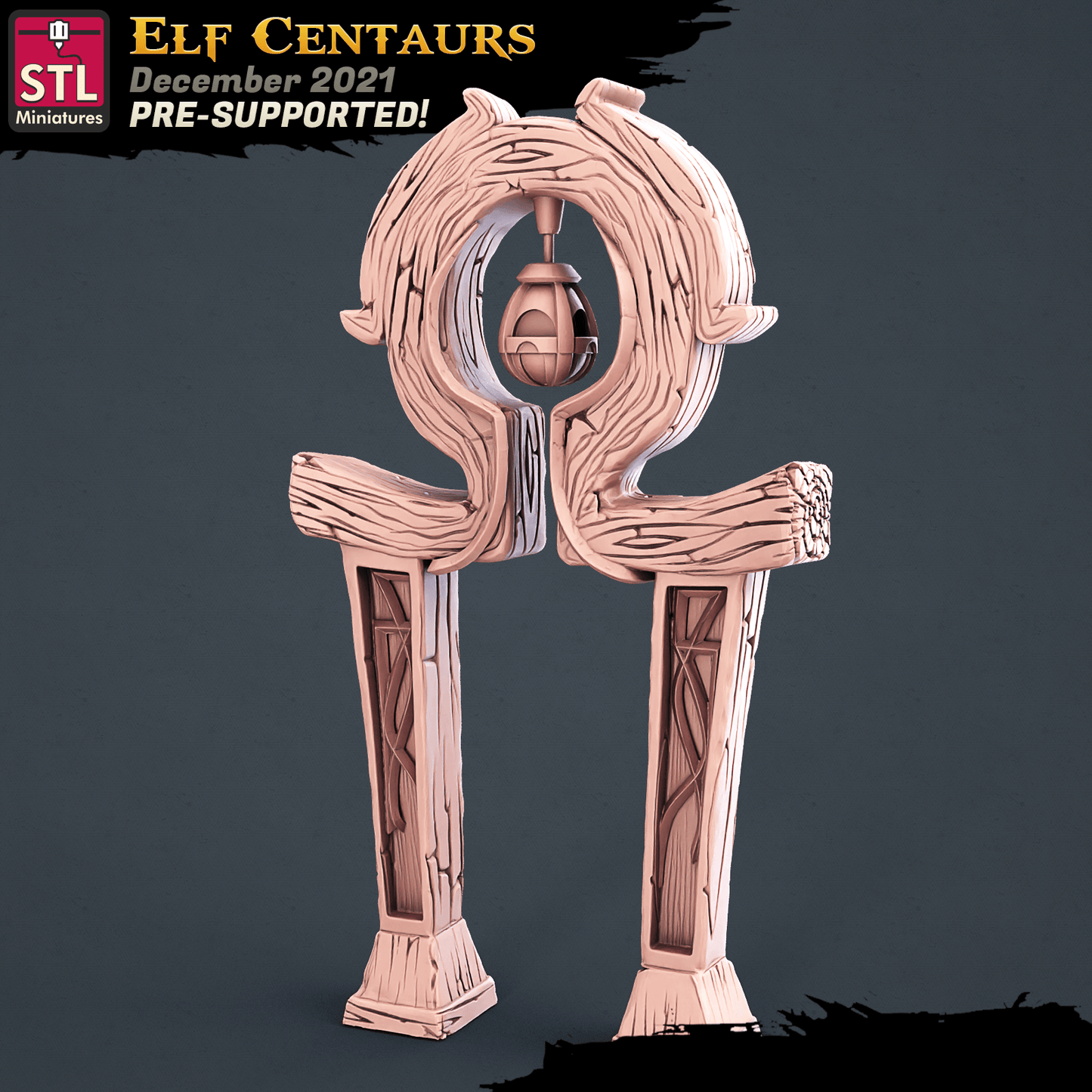 3D Printed STL Miniatures Elf Centaurs Set 28 - 32mm War Gaming D&D - 3D Printing Boss 