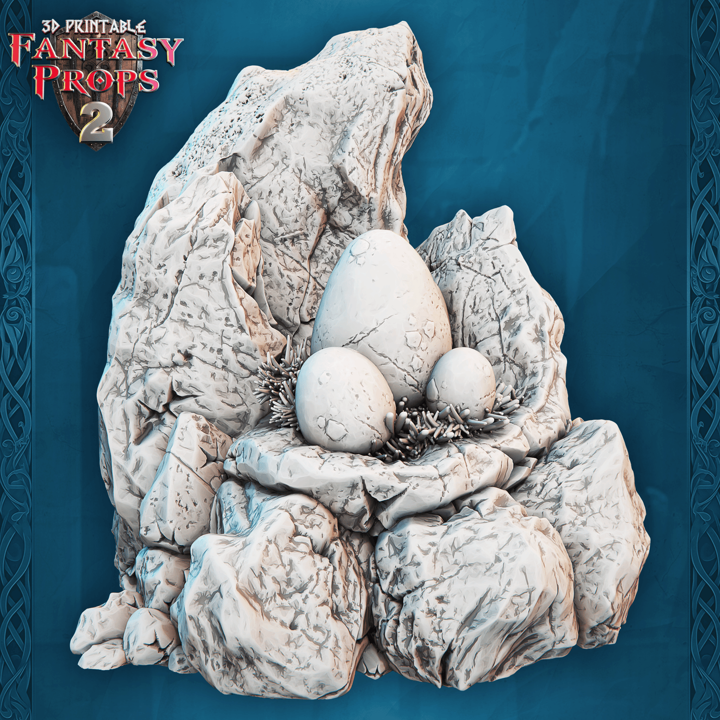 3D Printed STL Miniatures Fantasy Props 2 Dungeons Nest Set 28 - 32mm War Gaming D&D - 3D Printing Boss 