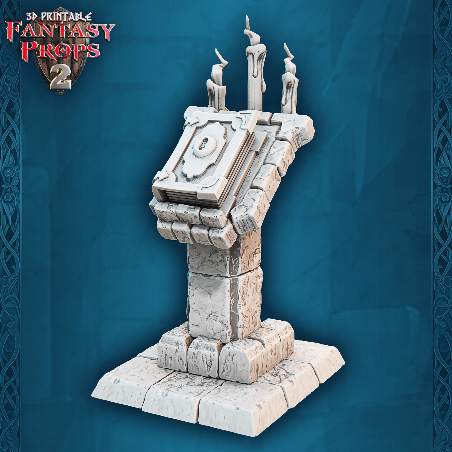 3D Printed STL Miniatures Fantasy Props 2 Dungeons Set 28 - 32mm War Gaming D&D - 3D Printing Boss 