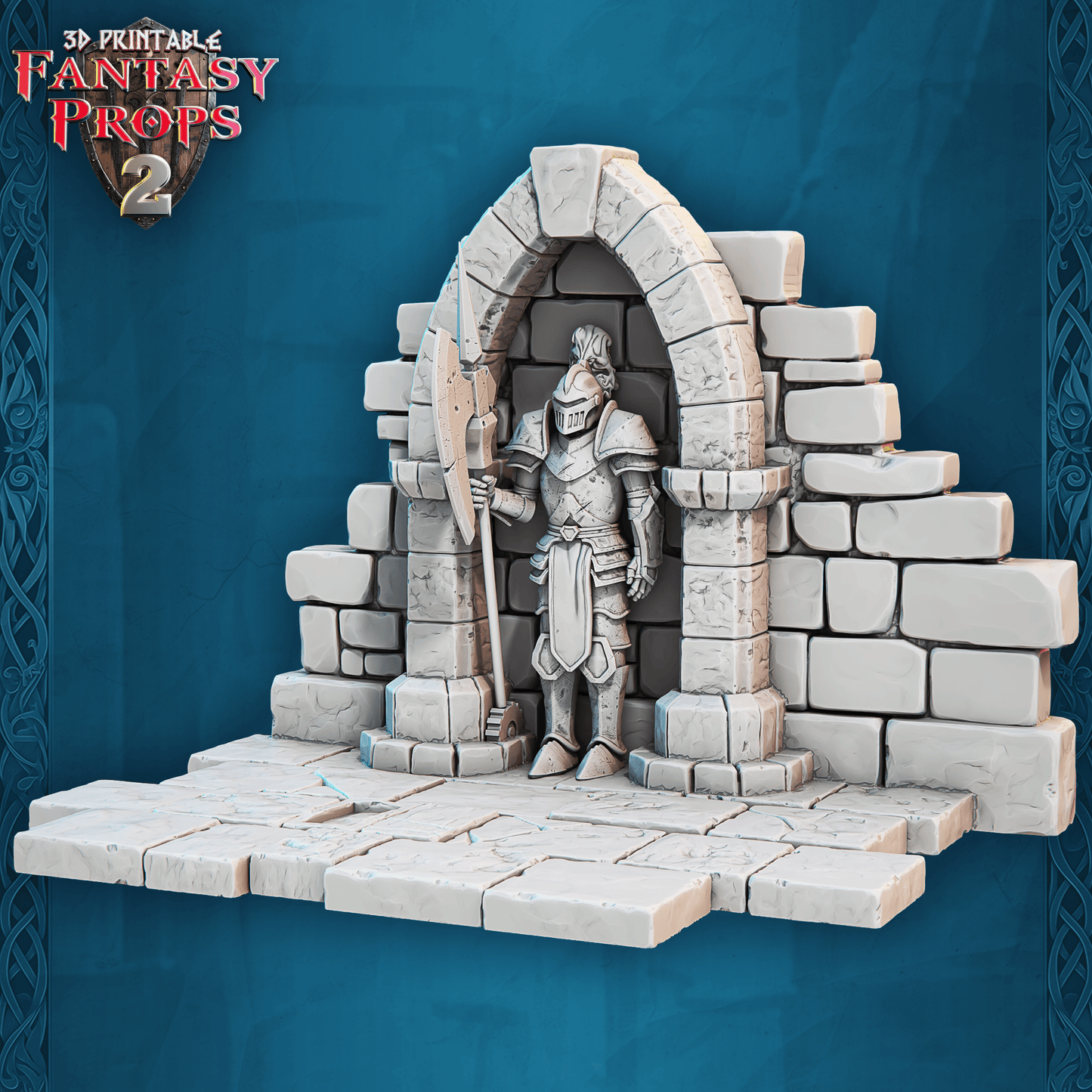 3D Printed STL Miniatures Fantasy Props 2 Dungeons Set 28 - 32mm War Gaming D&D - 3D Printing Boss 