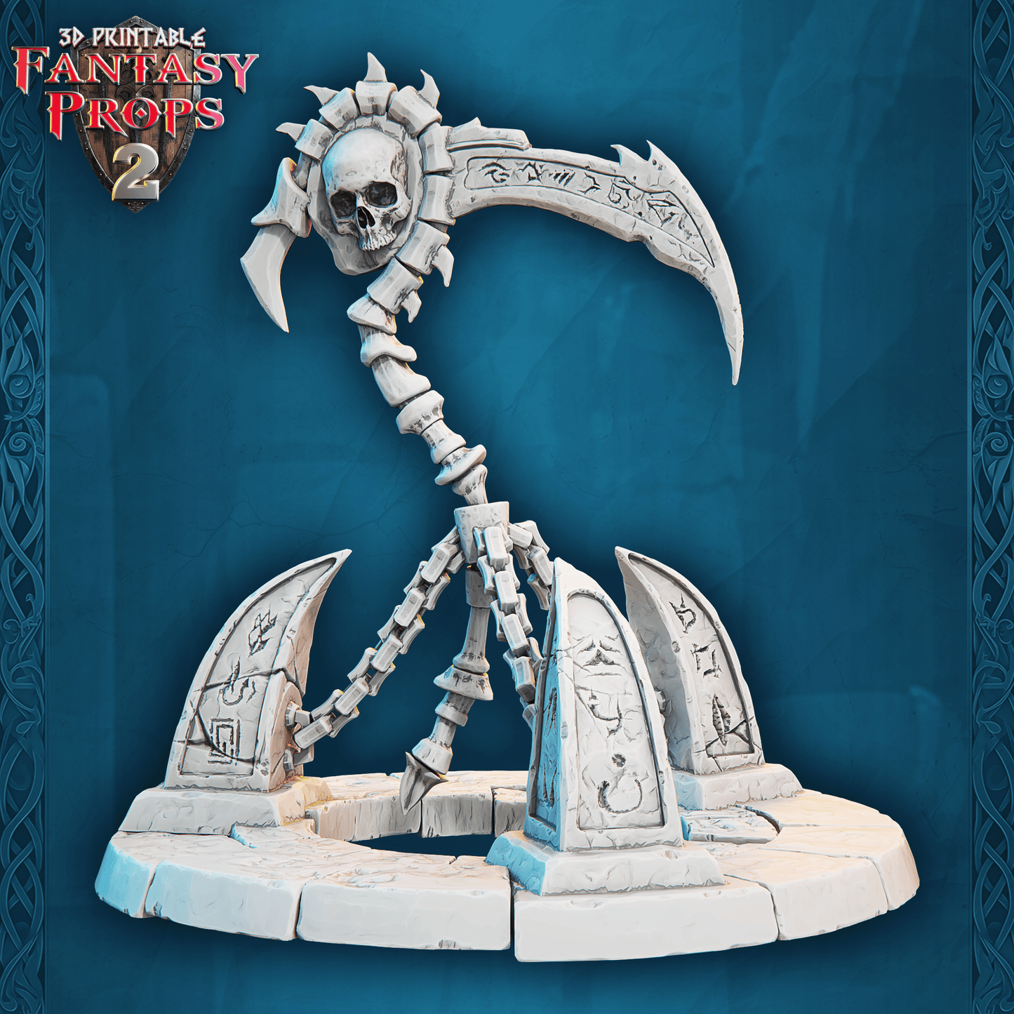3D Printed STL Miniatures Fantasy Props 2 Dungeons Set 28 - 32mm War Gaming D&D - 3D Printing Boss 
