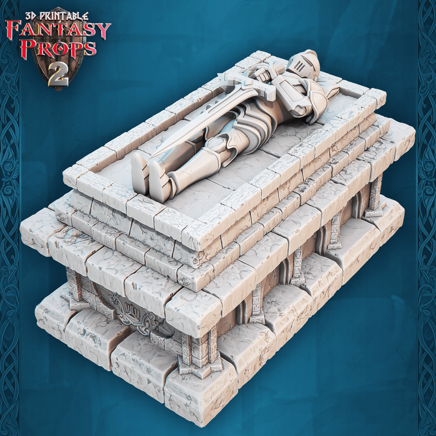 3D Printed STL Miniatures Fantasy Props 2 Dungeons Set 28 - 32mm War Gaming D&D - 3D Printing Boss 