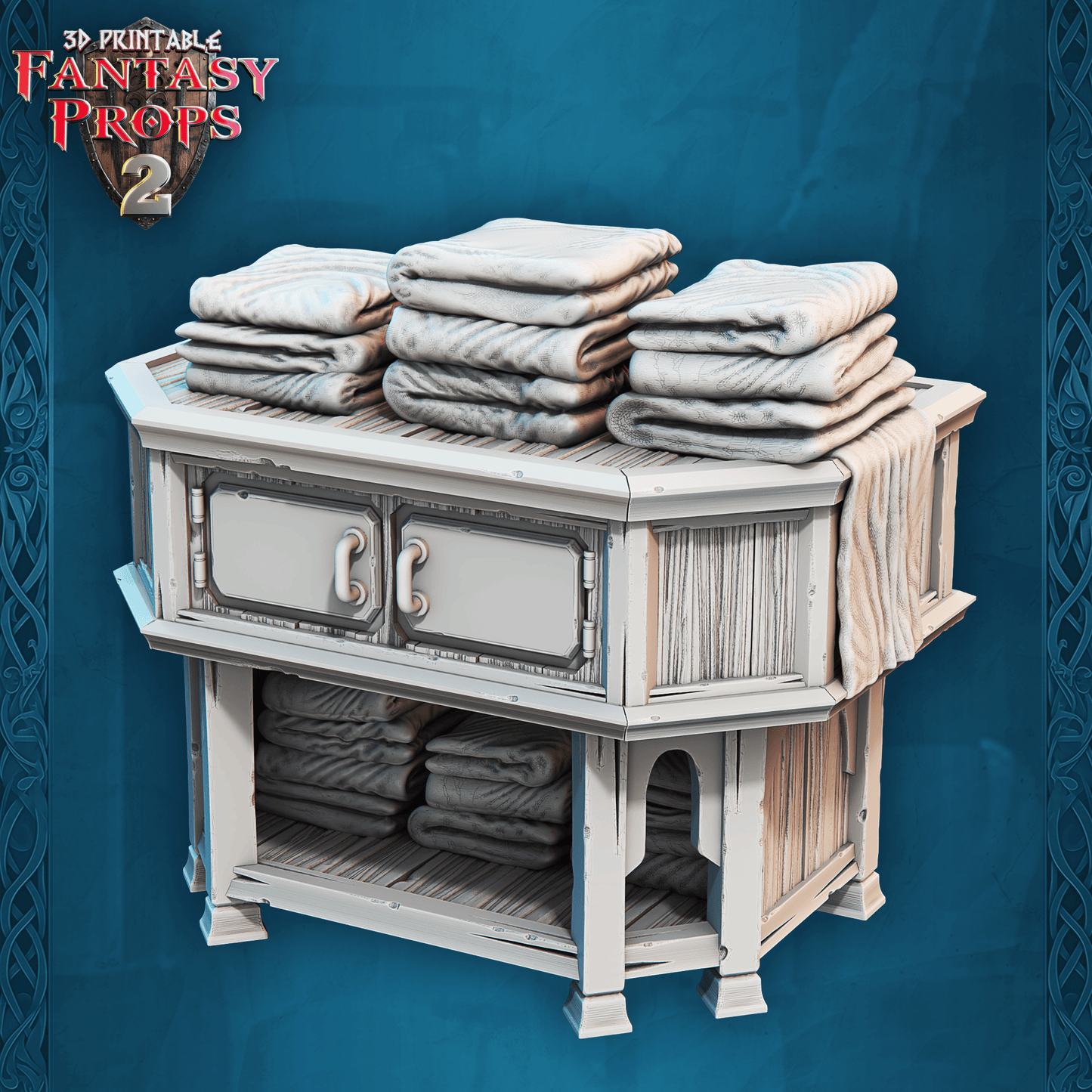 3D Printed STL Miniatures Fantasy Props 2 Tavern 28 - 32mm War Gaming D&D - 3D Printing Boss 