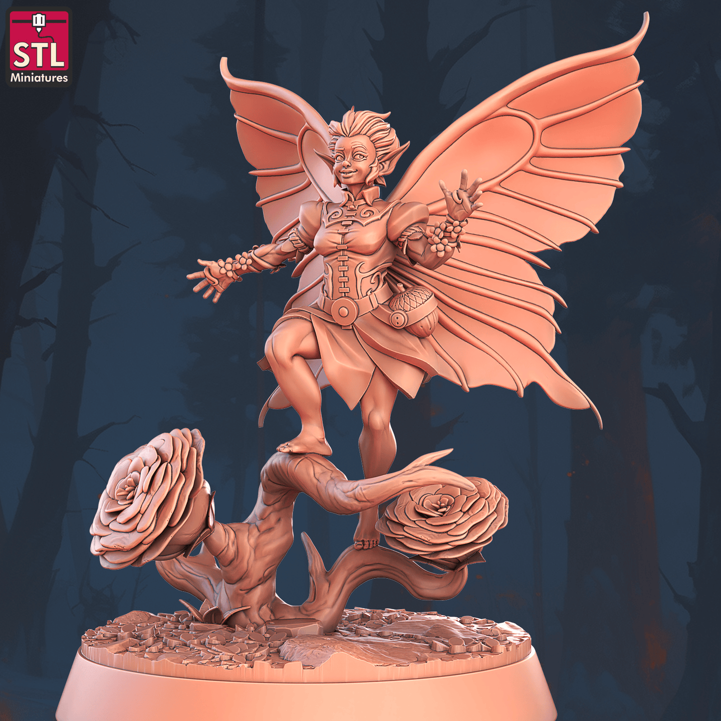 3D Printed STL Miniatures Floating Islands Characters 28 - 32mm War Gaming D&D - 3D Printing Boss 