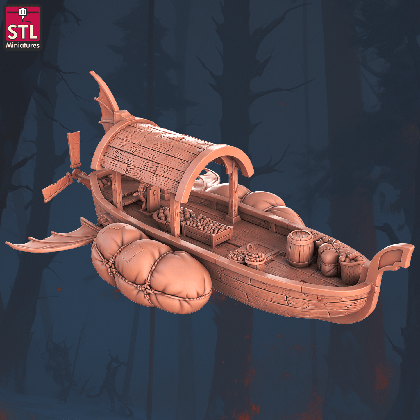 3D Printed STL Miniatures Floating Islands Set 28 - 32mm War Gaming D&D - 3D Printing Boss 