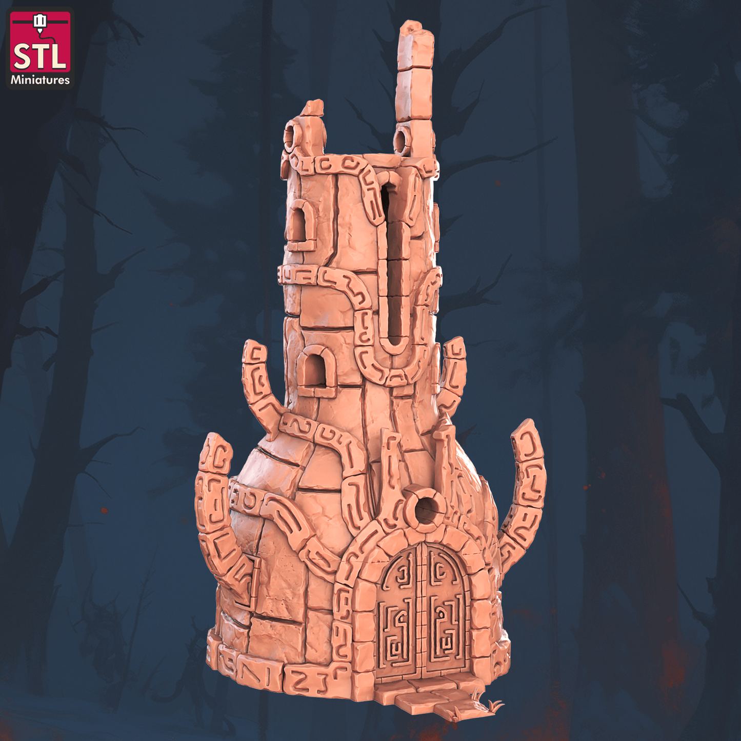 3D Printed STL Miniatures Floating Islands Set 28 - 32mm War Gaming D&D - 3D Printing Boss 
