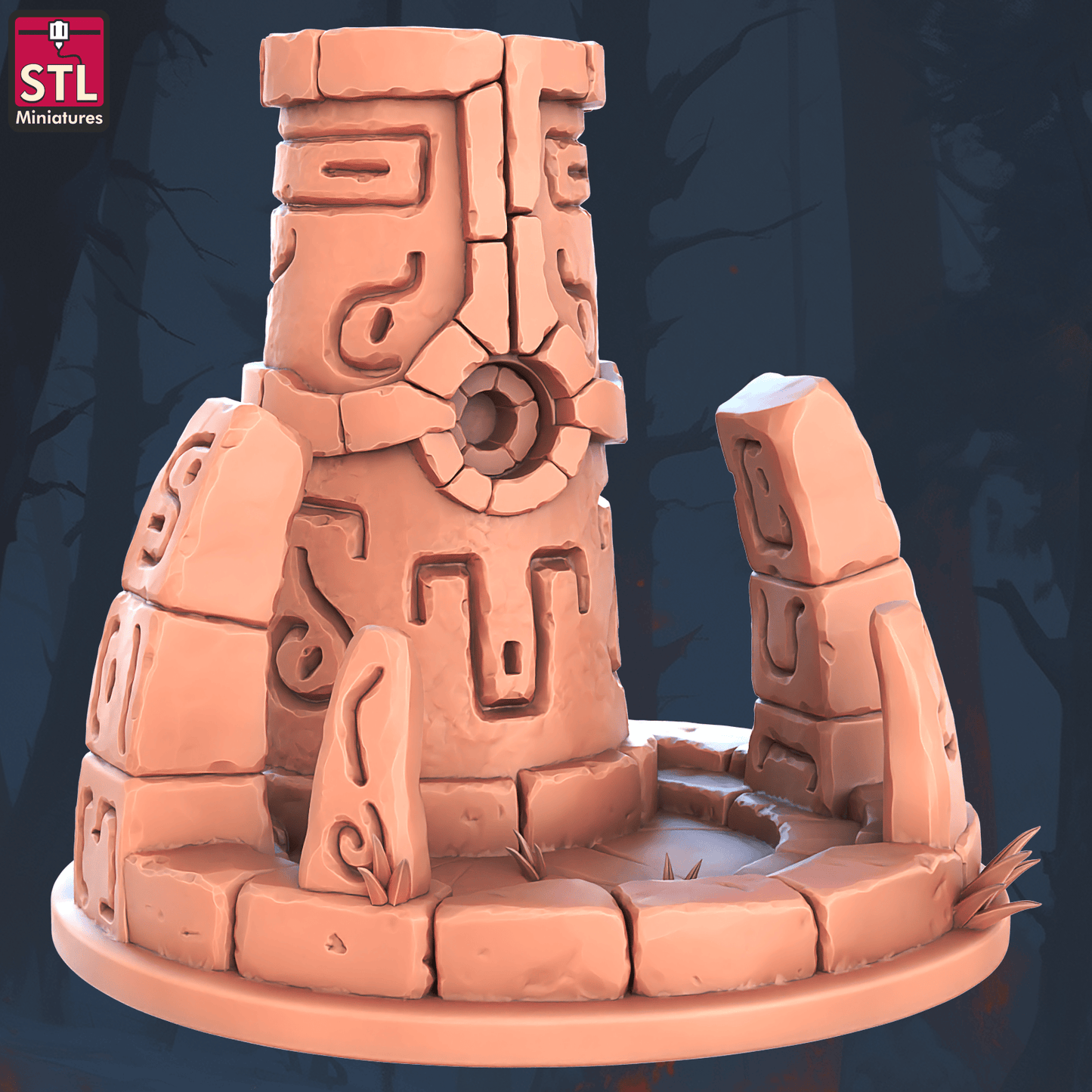 3D Printed STL Miniatures Floating Islands Set 28 - 32mm War Gaming D&D - 3D Printing Boss 