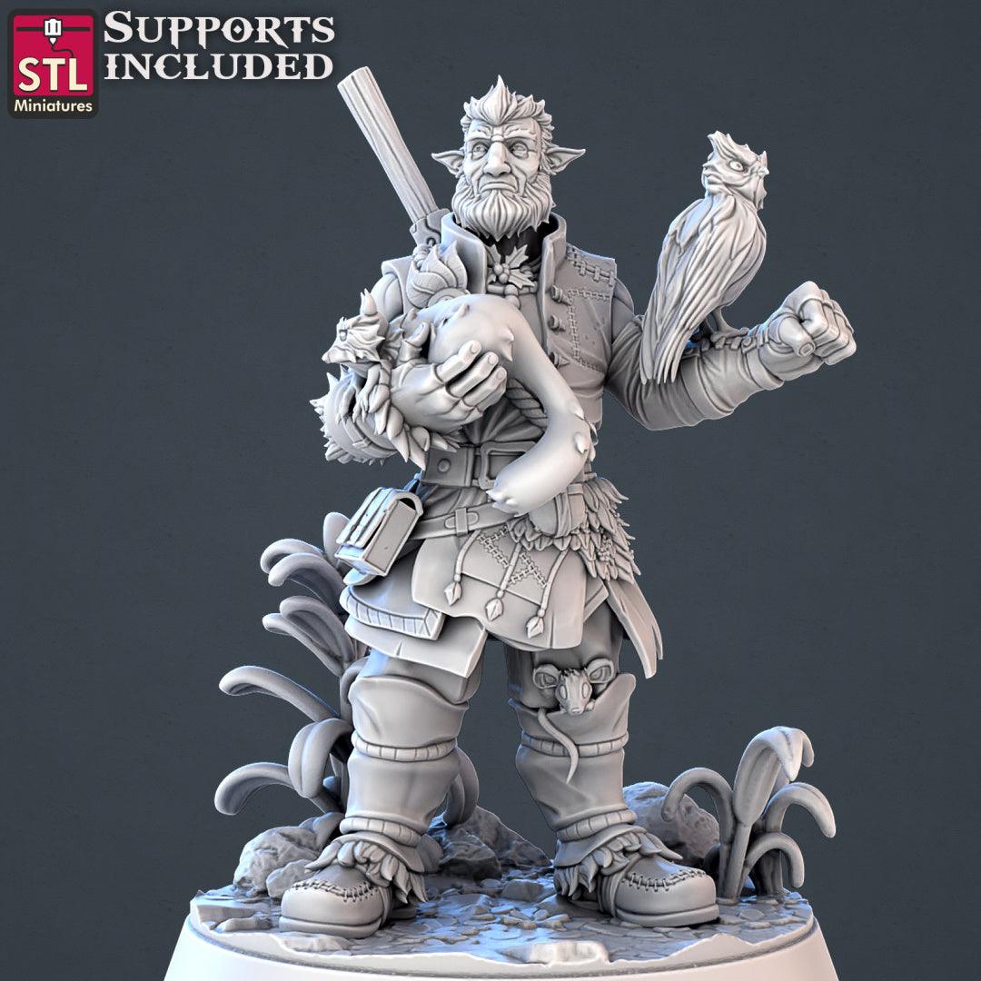 3D Printed STL Miniatures Forest Protectors Set 28 - 32mm War Gaming D&D - 3D Printing Boss 