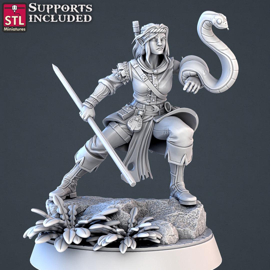 3D Printed STL Miniatures Forest Protectors Set 28 - 32mm War Gaming D&D - 3D Printing Boss 