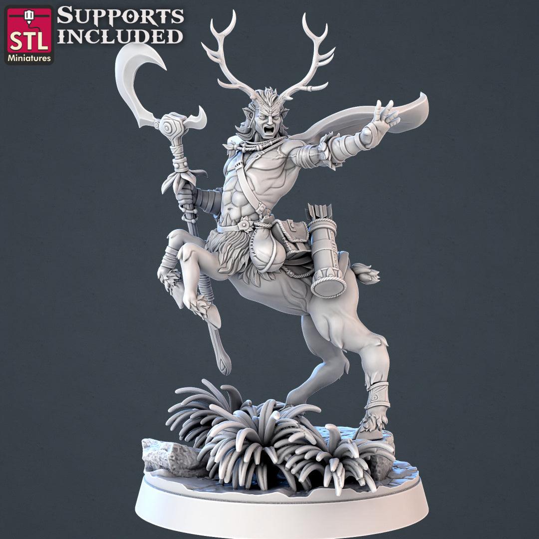 3D Printed STL Miniatures Forest Protectors Set 28 - 32mm War Gaming D&D - 3D Printing Boss 