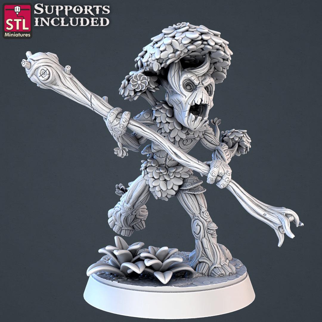 3D Printed STL Miniatures Forest Protectors Set 28 - 32mm War Gaming D&D - 3D Printing Boss 