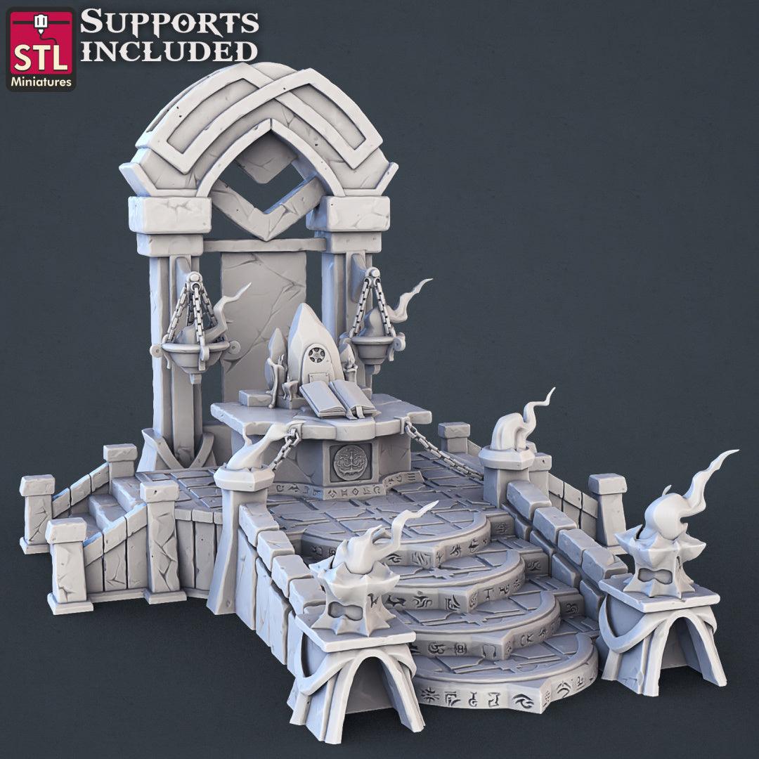 3D Printed STL Miniatures Genasi Set 28 - 32mm War Gaming D&D - 3D Printing Boss 