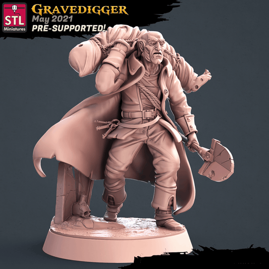 3D Printed STL Miniatures Graveyard Set 28 - 32mm War Gaming D&D - 3D Printing Boss 