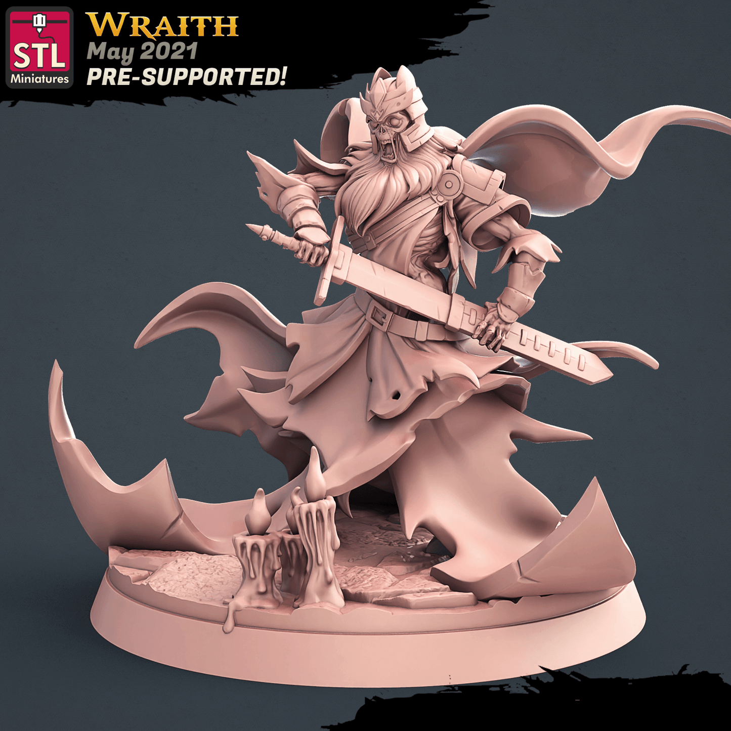 3D Printed STL Miniatures Graveyard Set 28 - 32mm War Gaming D&D - 3D Printing Boss 