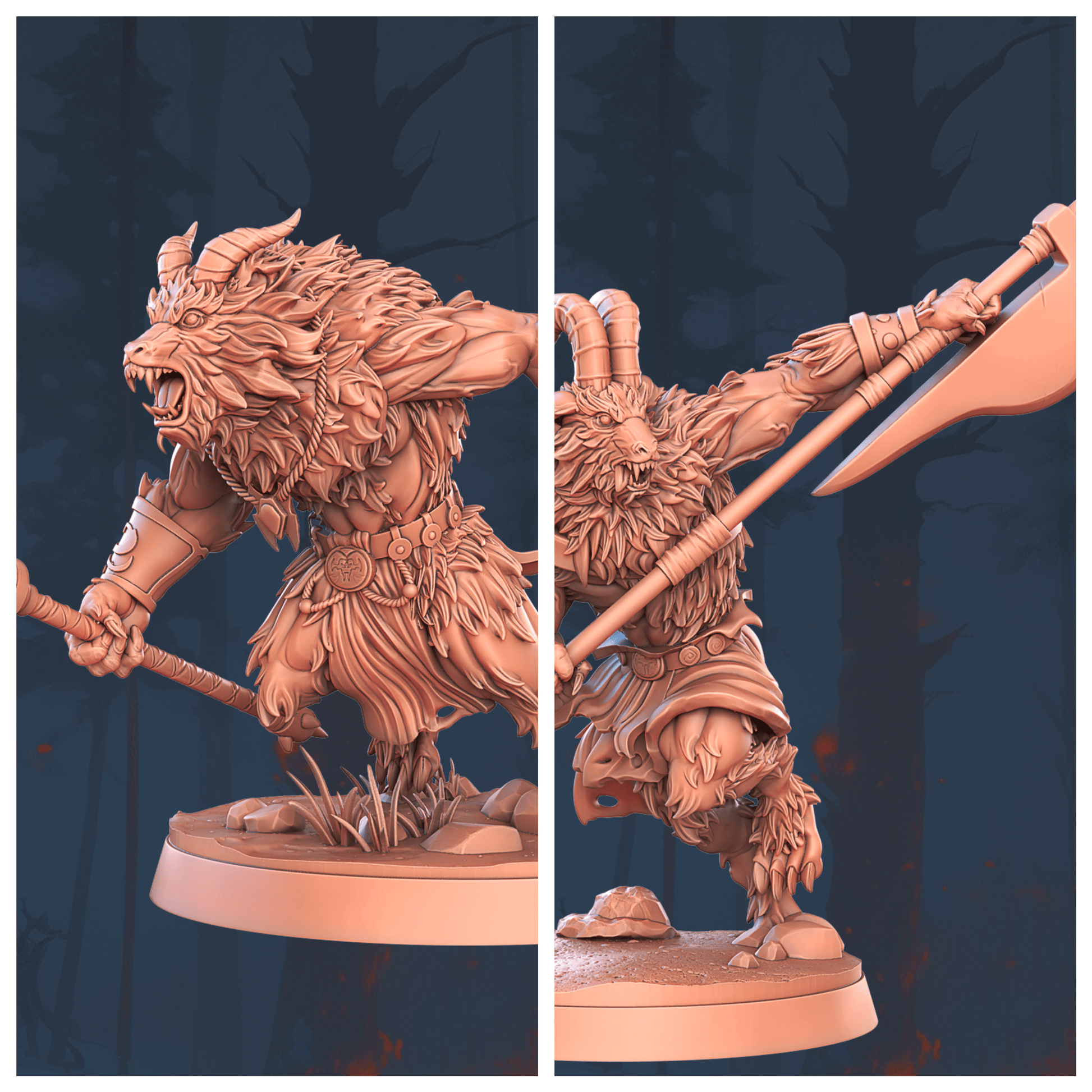 3D Printed STL Miniatures Grevik Set 28 - 32mm War Gaming D&D - 3D Printing Boss 