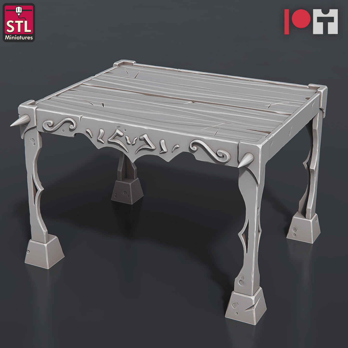 3D Printed STL Miniatures Jail Set 28 - 32mm War Gaming D&D - 3D Printing Boss 