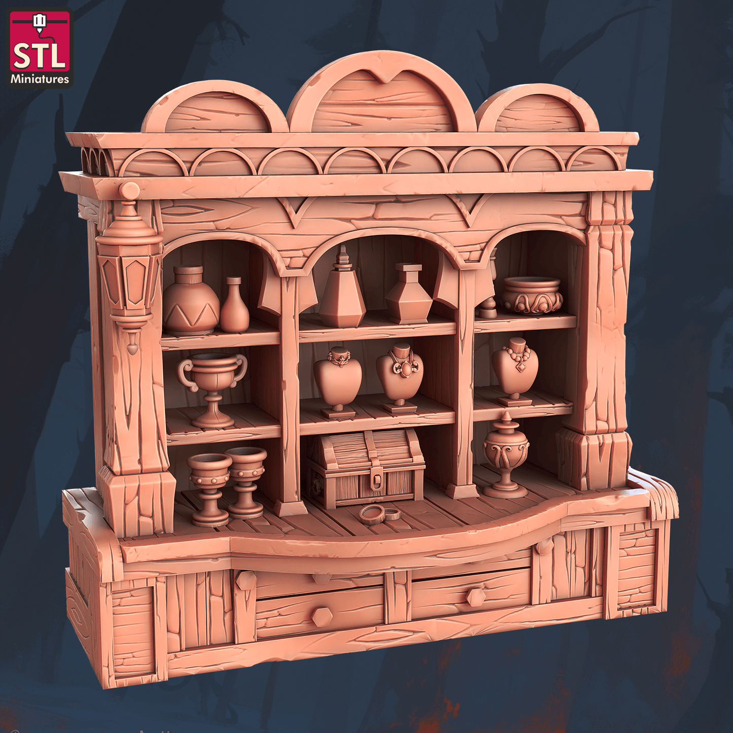 3D Printed STL Miniatures Jewels Crafters Set 28 - 32mm War Gaming D&D - 3D Printing Boss 