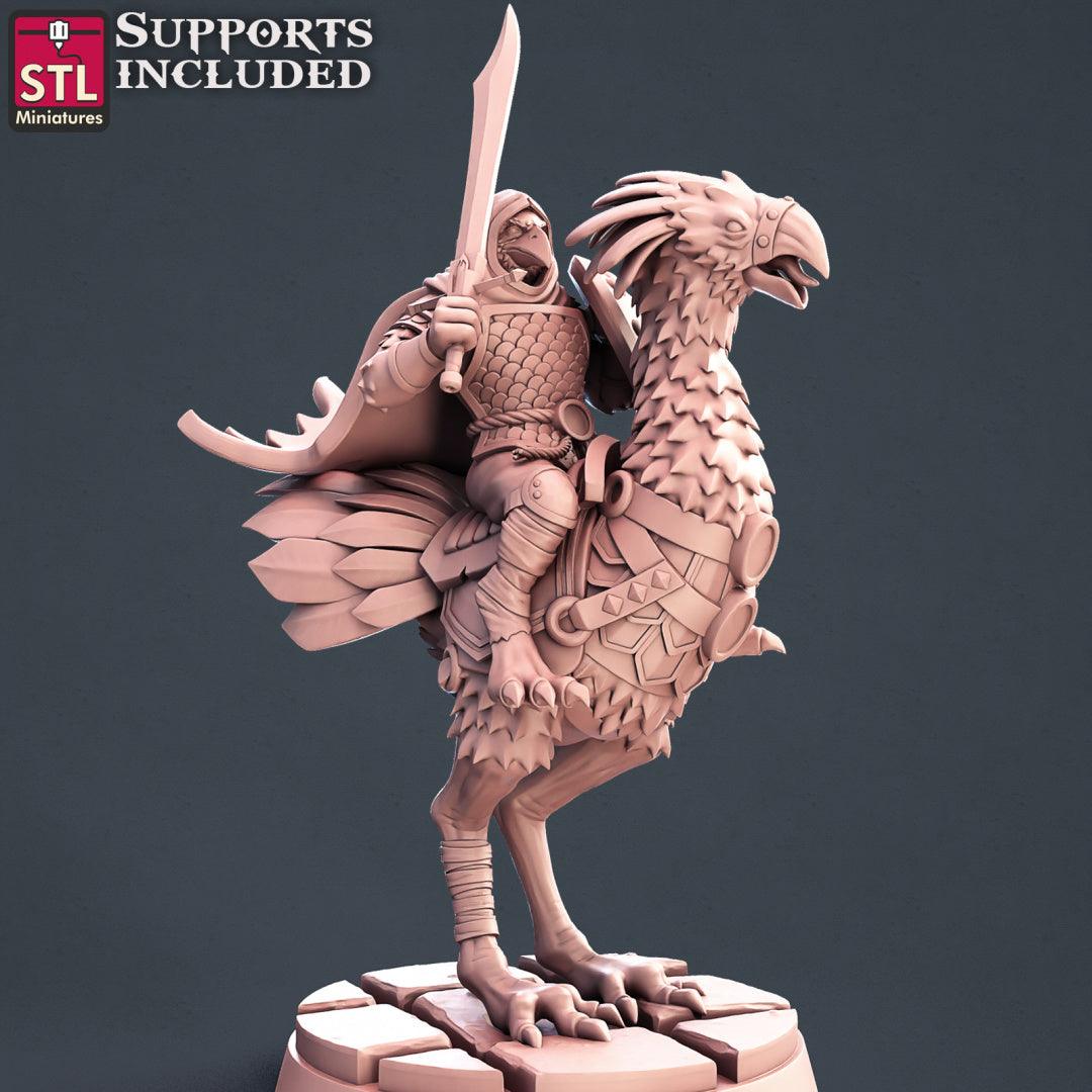 3D Printed STL Miniatures Kenku Set 28 - 32mm War Gaming D&D - 3D Printing Boss 
