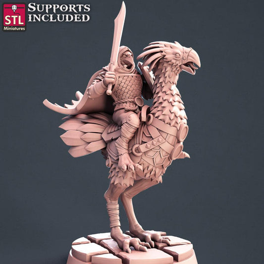 3D Printed STL Miniatures Kenku Set 28 - 32mm War Gaming D&D - 3D Printing Boss 