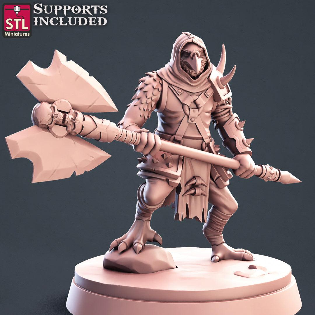 3D Printed STL Miniatures Kenku Set 28 - 32mm War Gaming D&D - 3D Printing Boss 