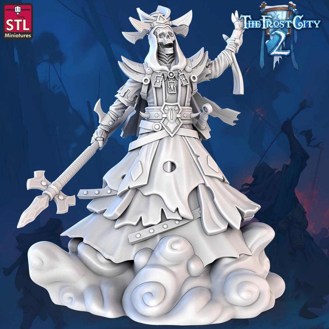 3D Printed STL Miniatures Lichlord The Frost City 2 28 - 32mm War Gaming D&D - 3D Printing Boss 