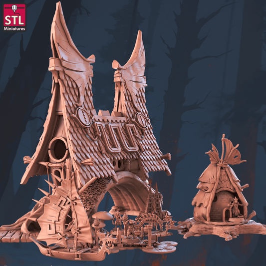 3D Printed STL Miniatures Lizardfolks Set 28 - 32mm War Gaming D&D - 3D Printing Boss 