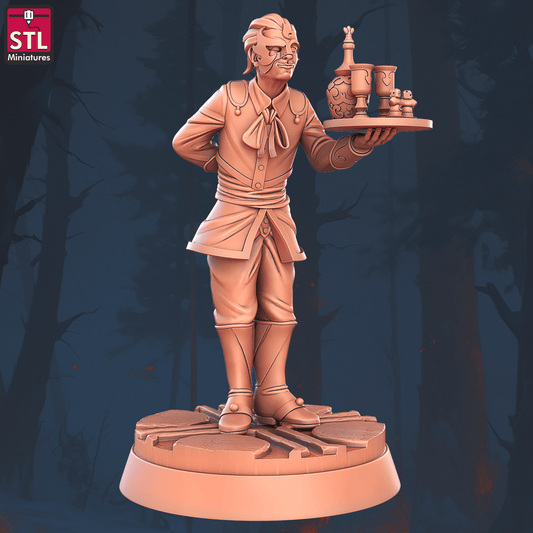3D Printed STL Miniatures Masquerade Vetenian Carnival Set 28 - 32mm War Gaming D&D - 3D Printing Boss 