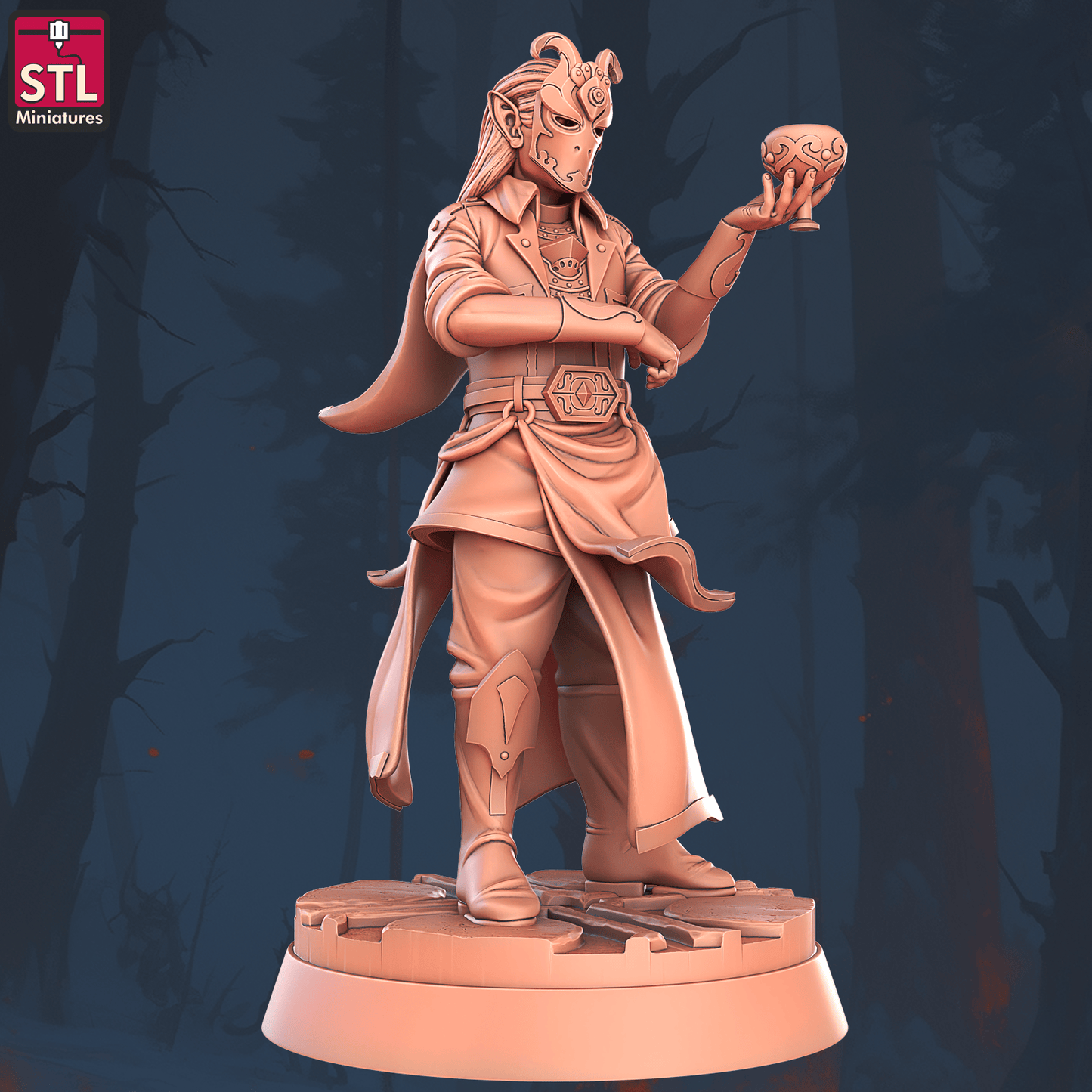 3D Printed STL Miniatures Masquerade Vetenian Carnival Set 28 - 32mm War Gaming D&D - 3D Printing Boss 