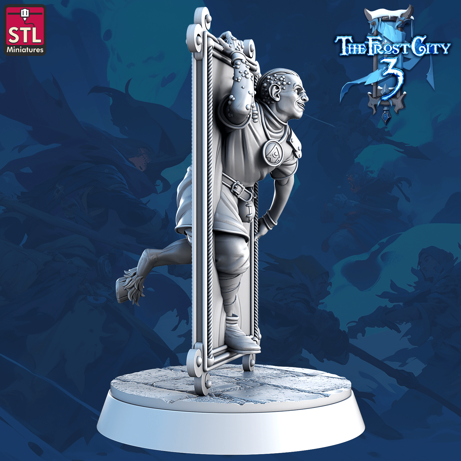 3D Printed STL Miniatures Mirror Monster Core Characters The Frost City 3 28 - 32mm War Gaming D&D - 3D Printing Boss 